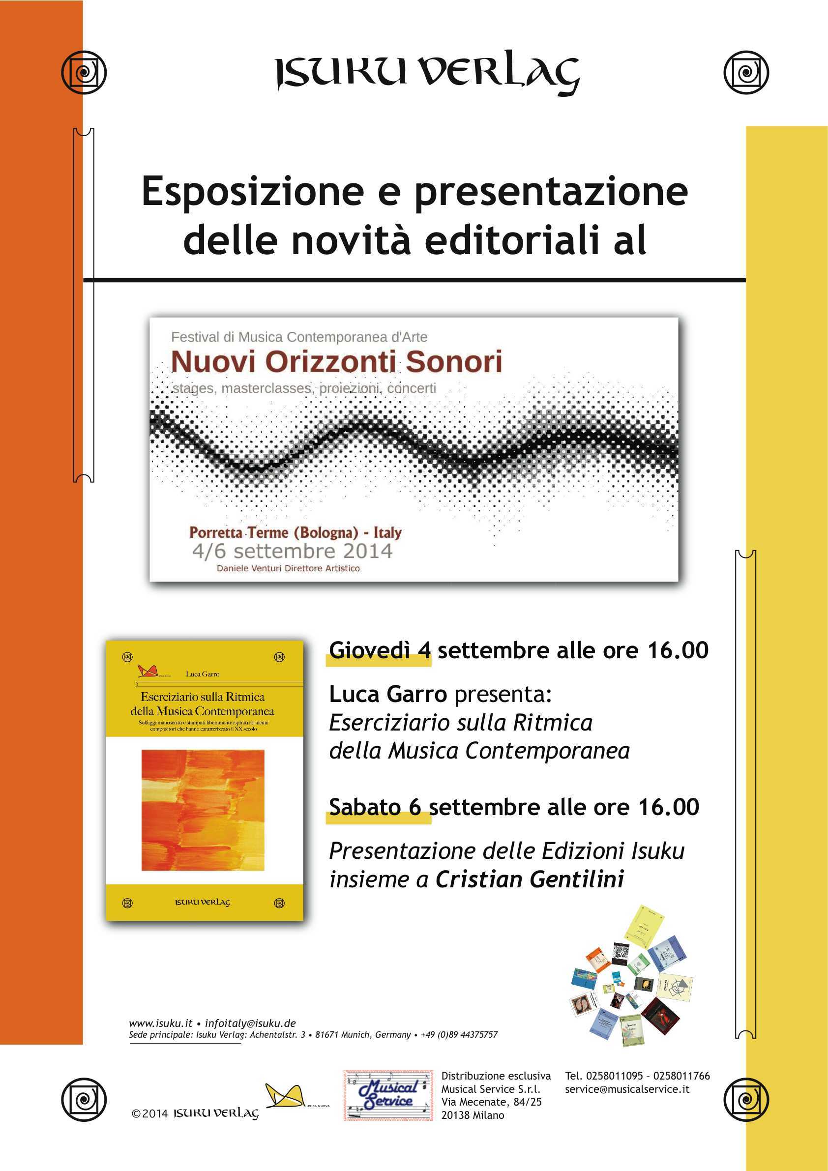 Presentazione Nuovi Orizzonti Sonori